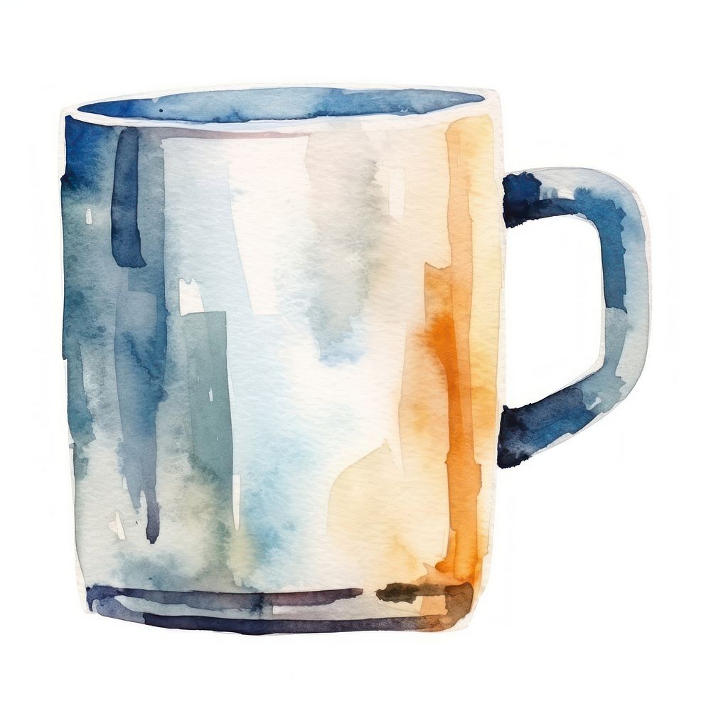 Coffee cup glass paint drink. AI generated Image by rawpixel.