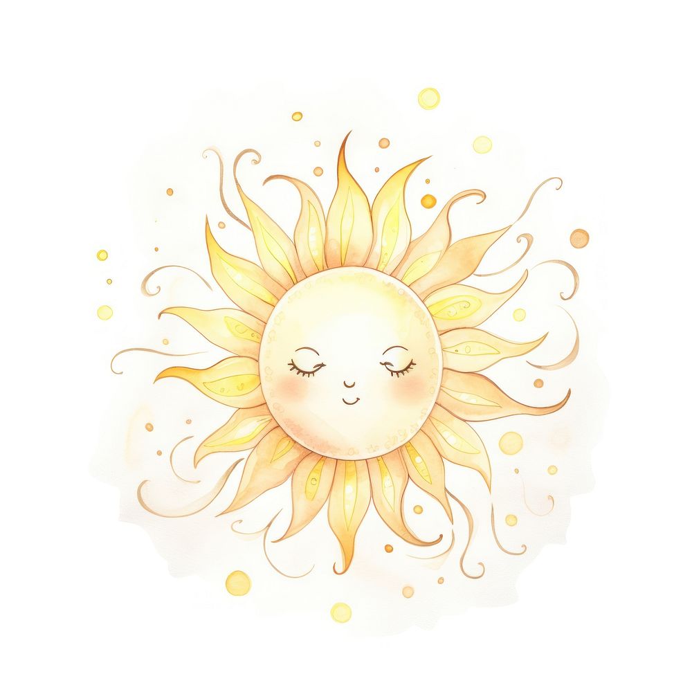 Sun drawing pattern sketch. AI generated Image by rawpixel.