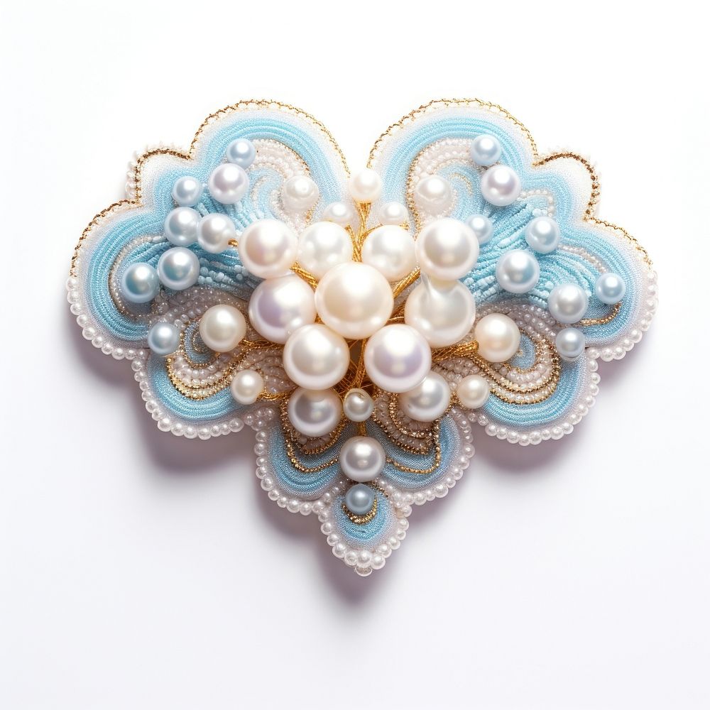 Cloud brooch jewelry shape. AI generated Image by rawpixel.