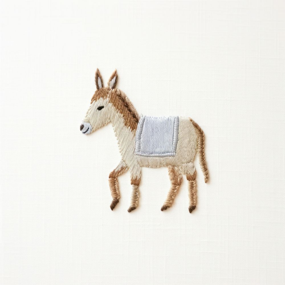 Donkey donkey textile animal. AI generated Image by rawpixel.