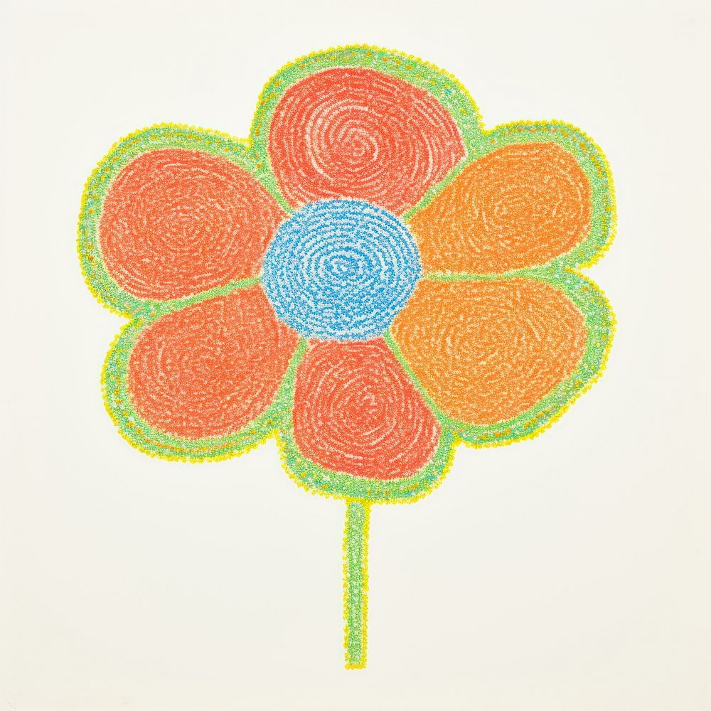 A flower pattern art confectionery. AI generated Image by rawpixel.