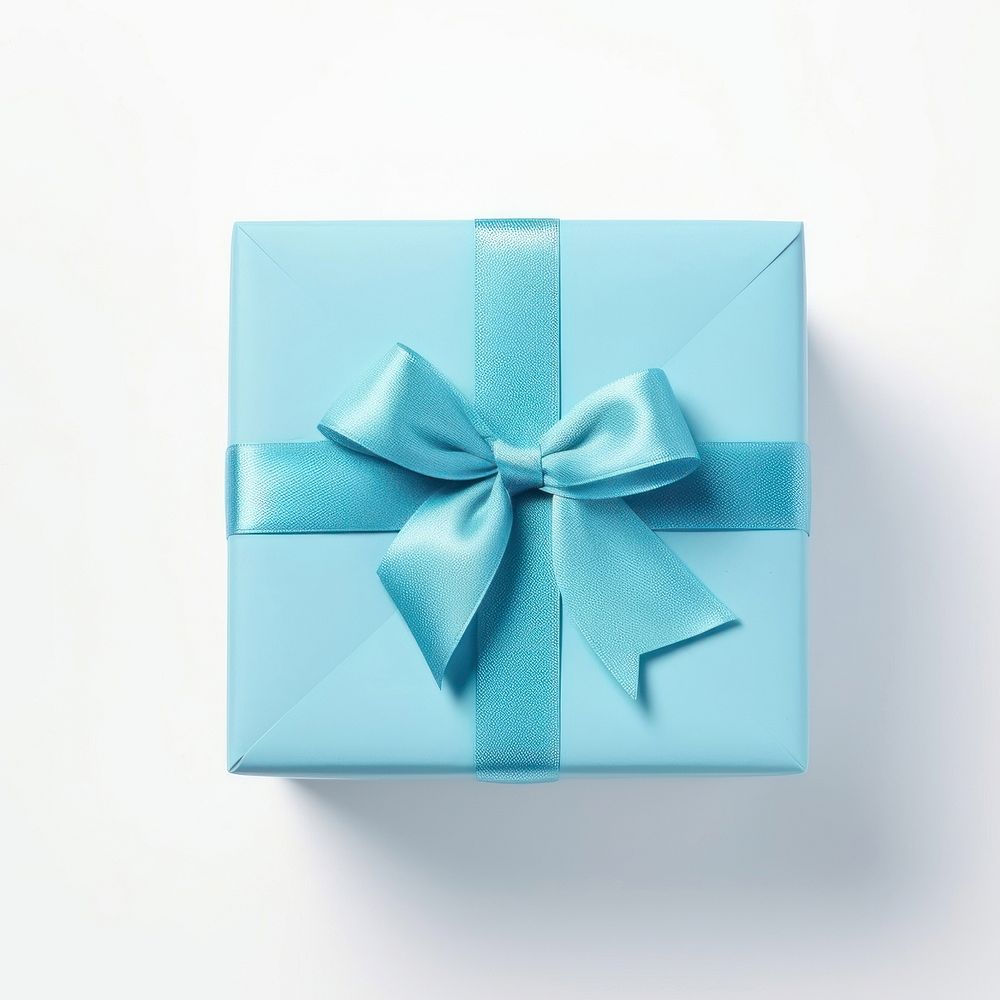 Gift blue white background anniversary. AI generated Image by rawpixel.