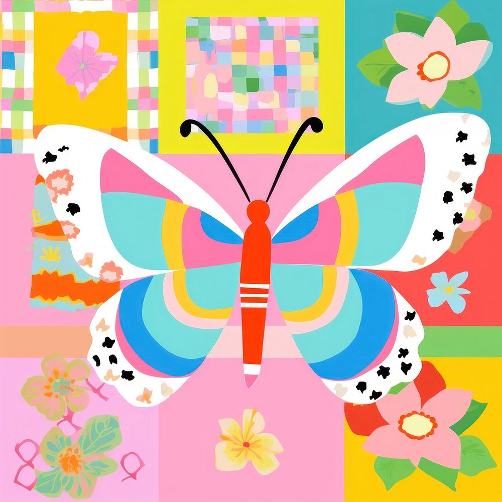 Butterfly backgrounds graphics pattern. AI generated Image by rawpixel.