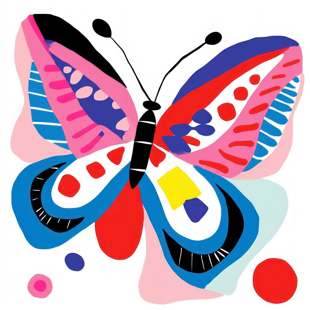 Butterfly graphics pattern creativity. AI generated Image by rawpixel.