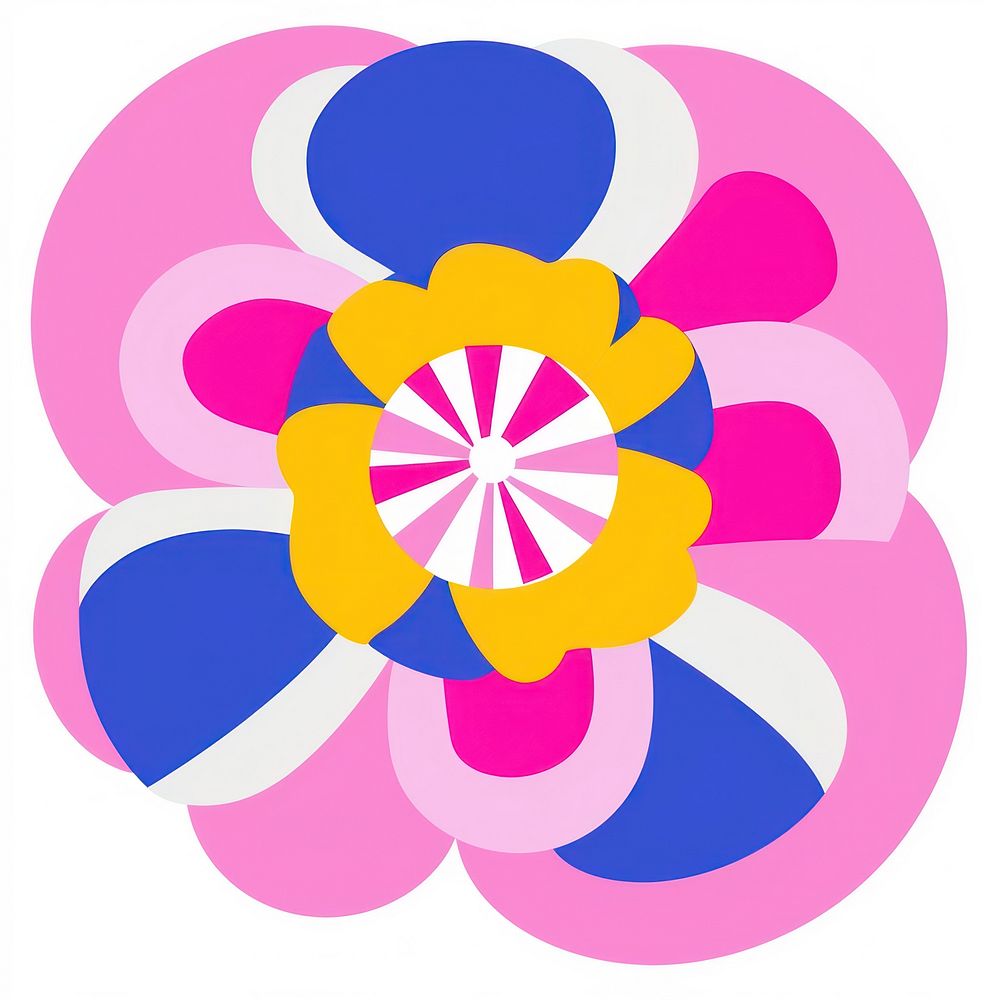 Flower graphics shape inflorescence. AI generated Image by rawpixel.