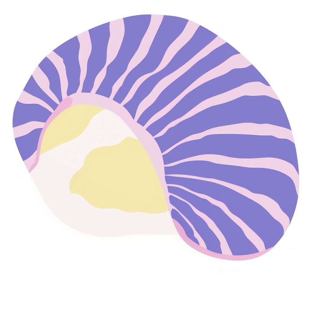 Shell white background invertebrate clothing. AI generated Image by rawpixel.