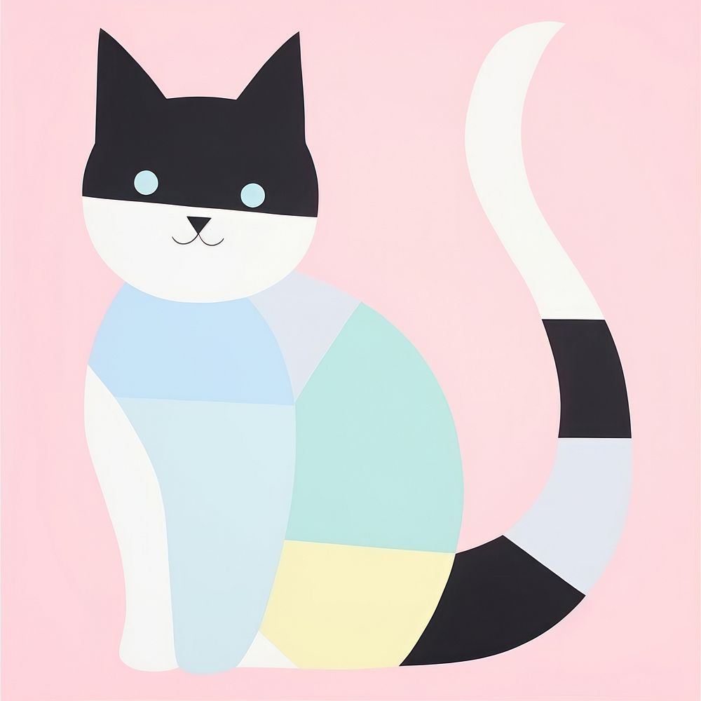 Abstract cat animal mammal pet. AI generated Image by rawpixel.