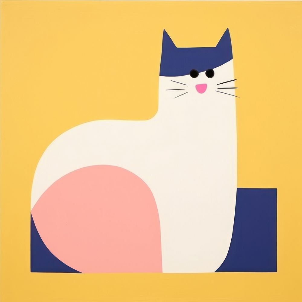 Abstract cat mammal animal pet. AI generated Image by rawpixel.