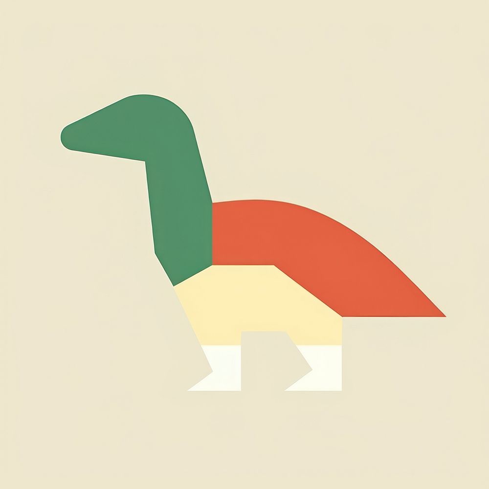 Abstract dinosaur animal bird art. AI generated Image by rawpixel.