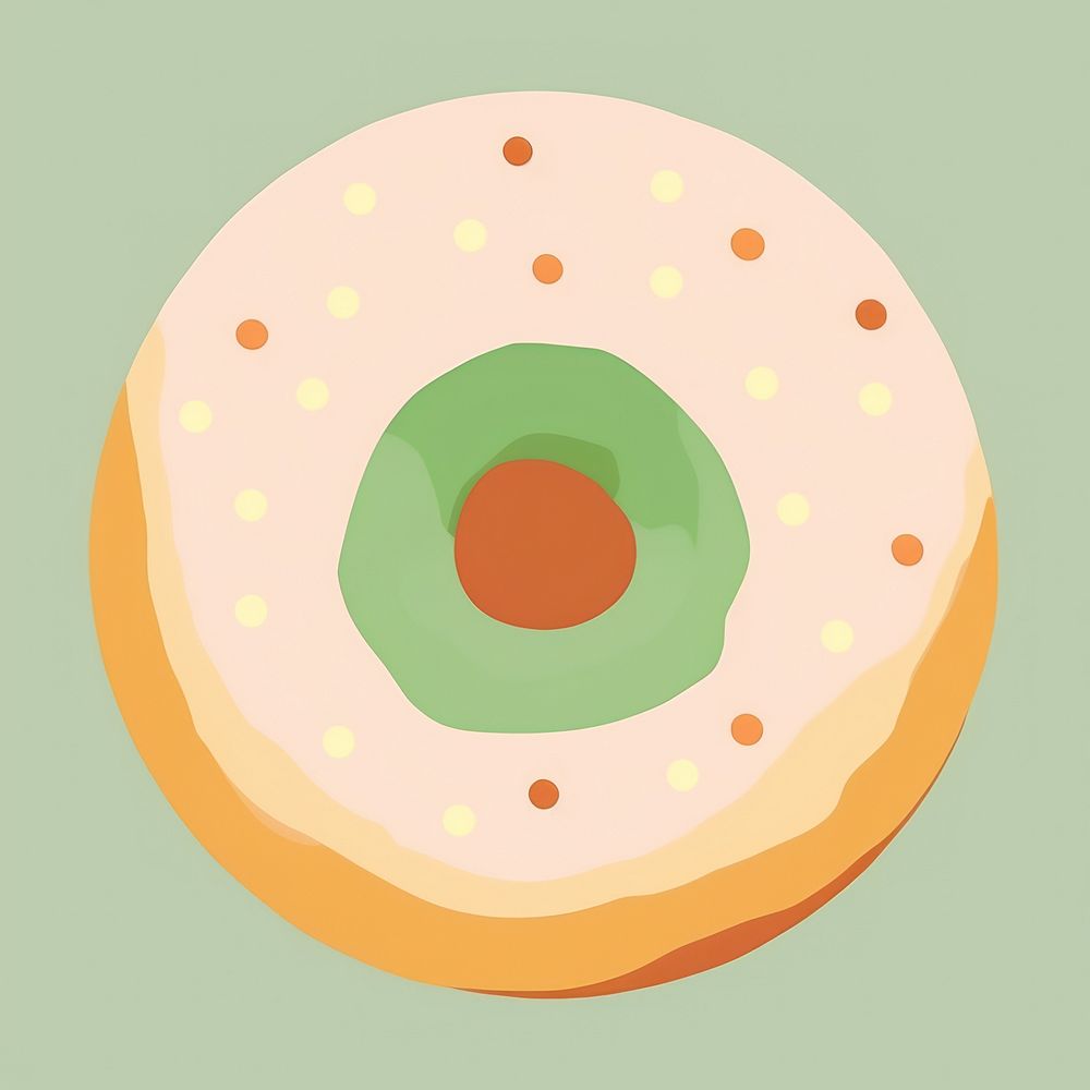 Abstract donut bread food confectionery. AI generated Image by rawpixel.