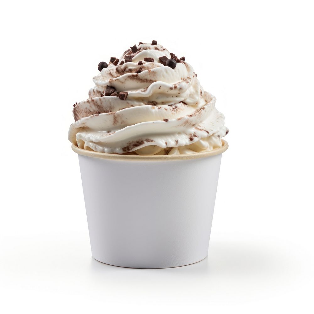 Ice cream cup dessert food. AI generated Image by rawpixel.