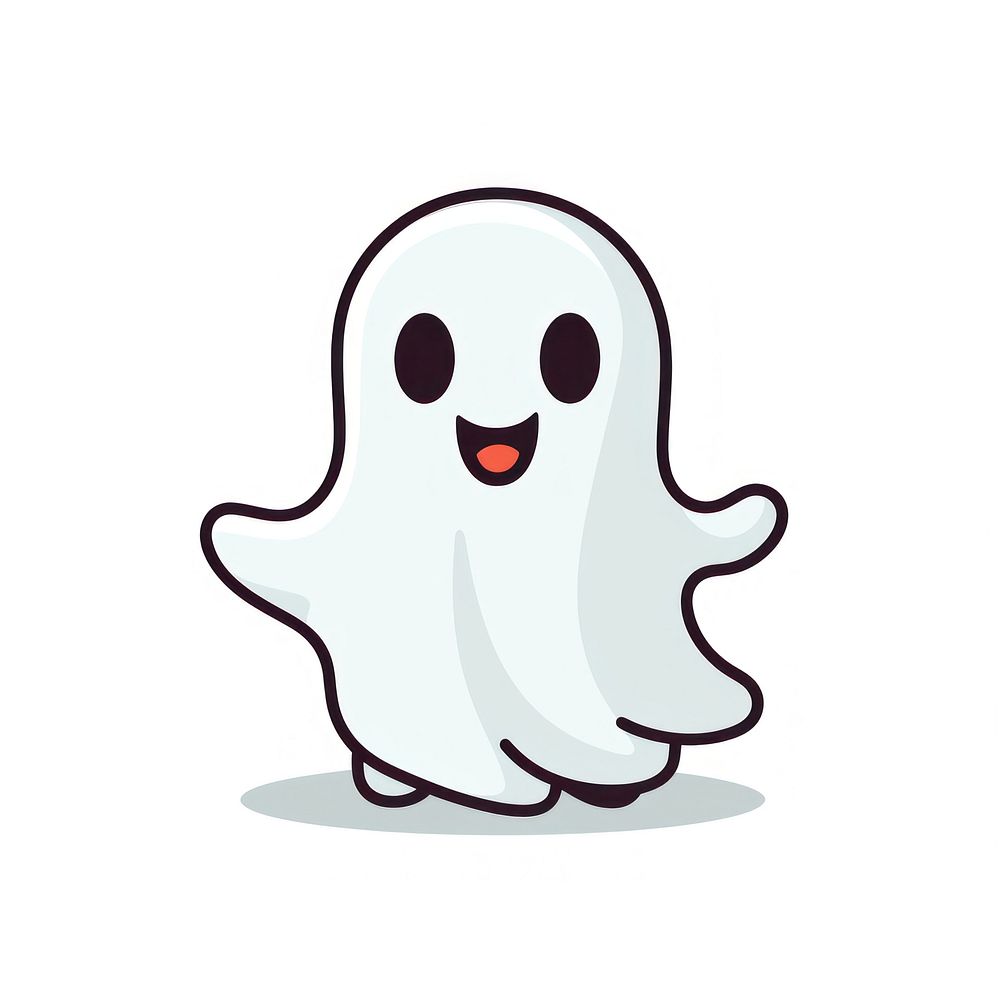 Ghost cartoon representation illustrated. AI generated Image by rawpixel.