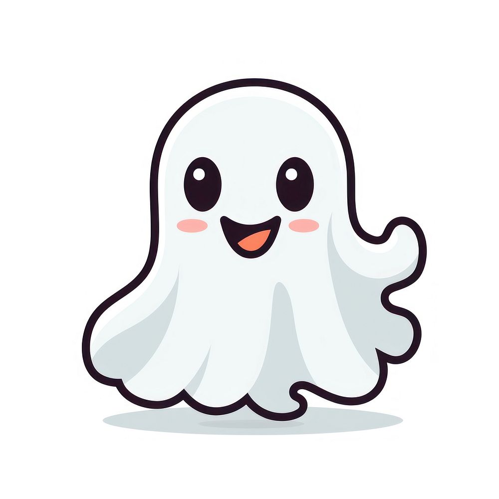 Ghost cartoon animal cute. AI generated Image by rawpixel.