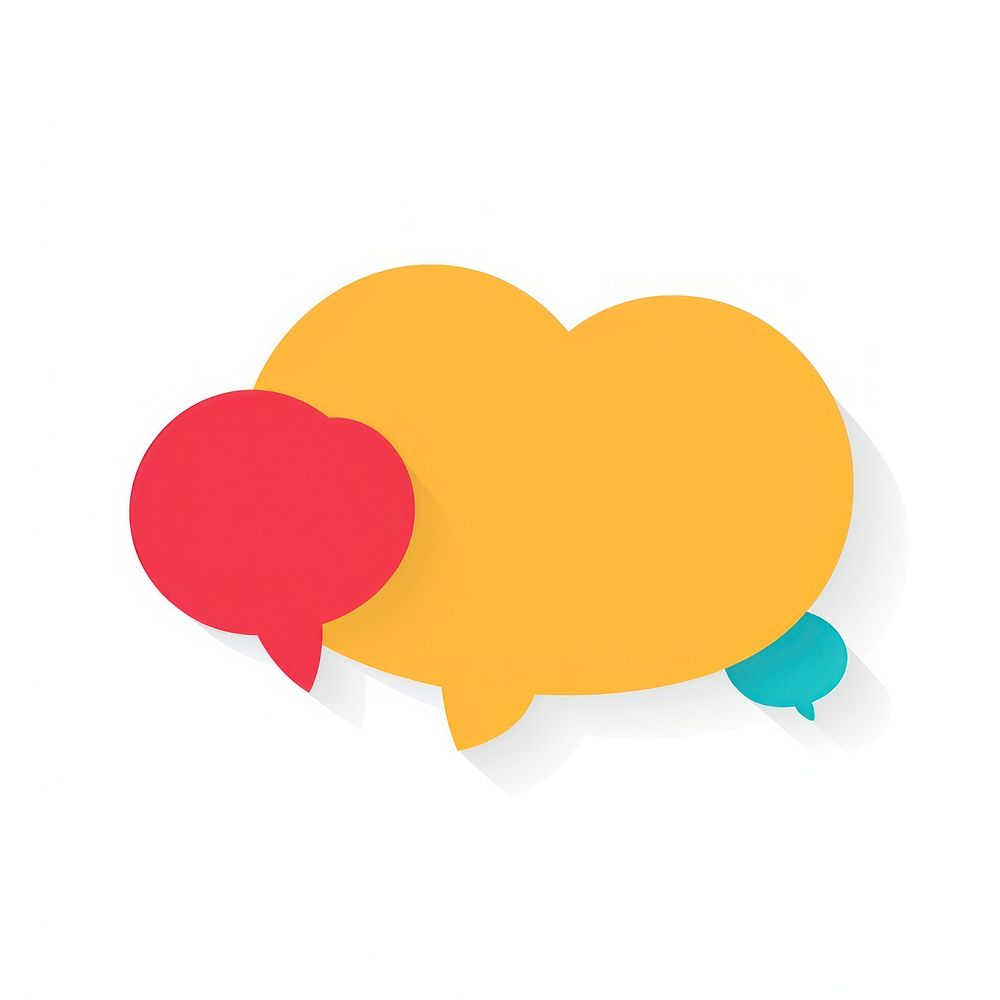 Speech bubble white background technology cartoon. AI generated Image by rawpixel.