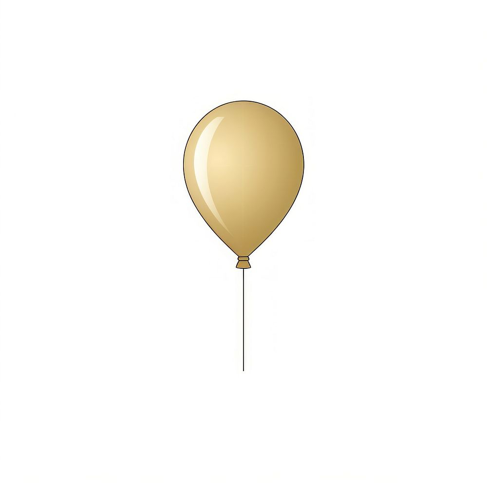 Balloon icon white background celebration anniversary. AI generated Image by rawpixel.