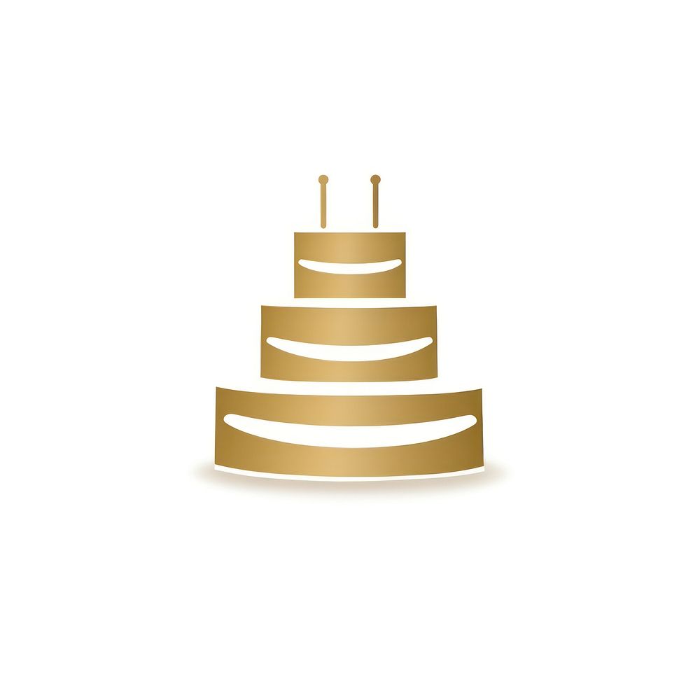 Cake icon dessert wedding gold. AI generated Image by rawpixel.