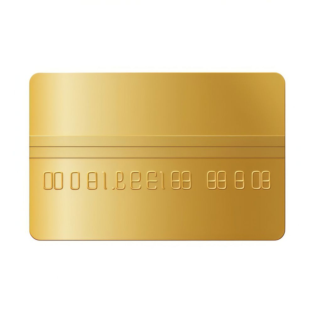 Credit card icon gold white background letterbox. AI generated Image by rawpixel.