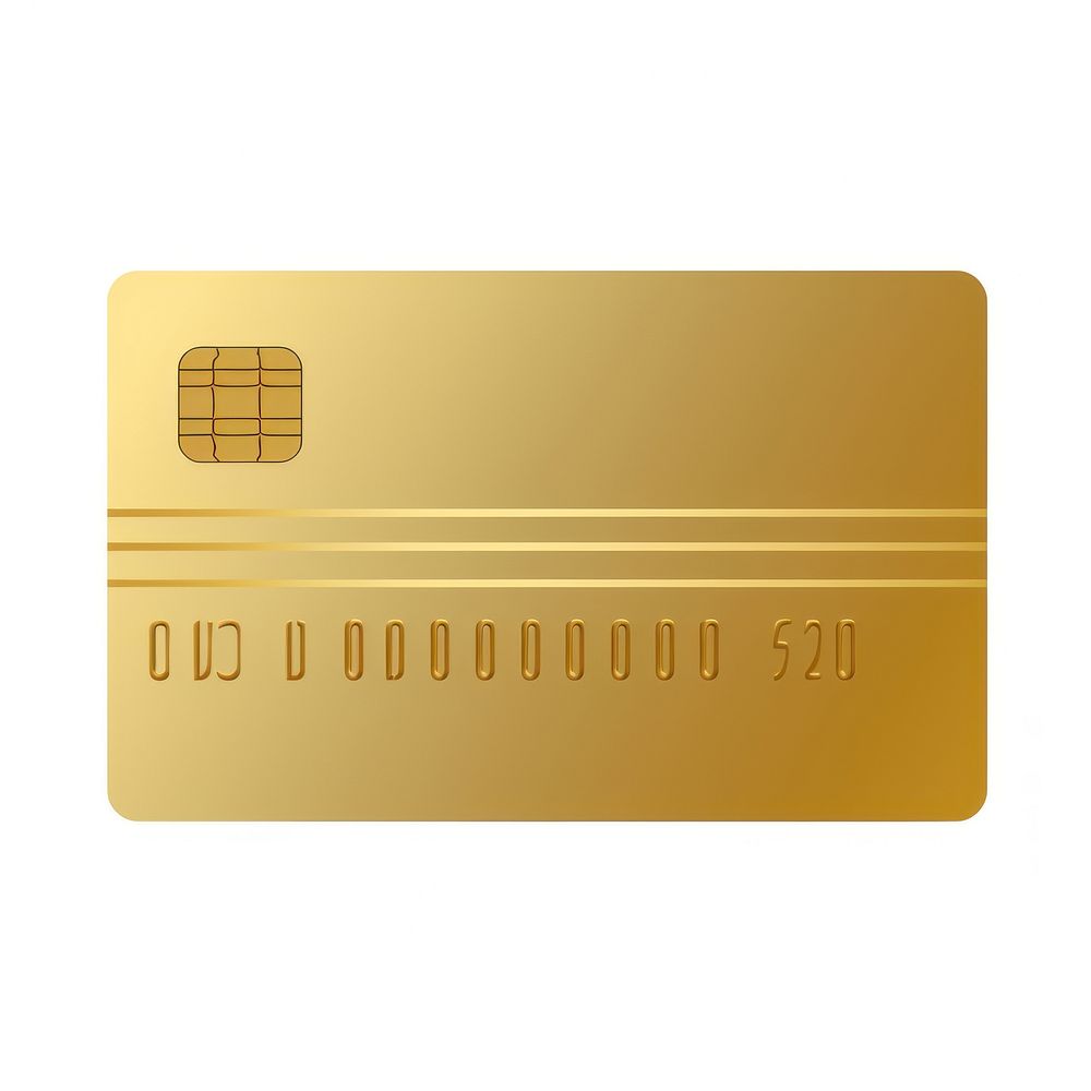 Credit card icon gold white background technology. AI generated Image by rawpixel.