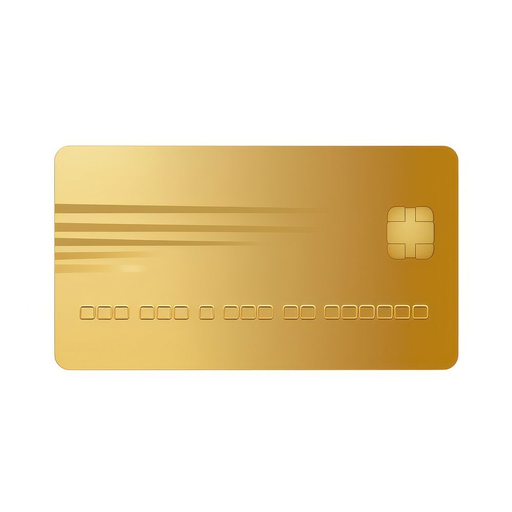 Credit card icon gold white background wealth. AI generated Image by rawpixel.