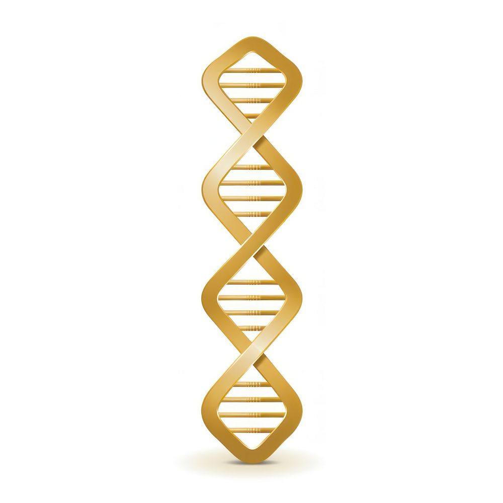 DNA icon gold white background architecture. AI generated Image by rawpixel.