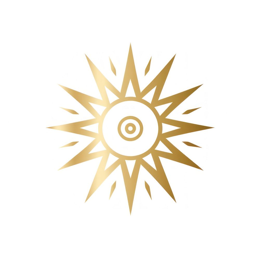 Electric icon symbol gold white background. AI generated Image by rawpixel.