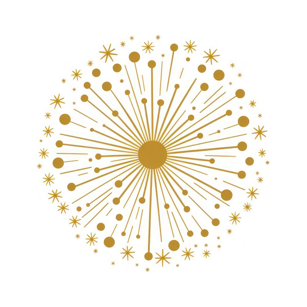 Firework icon fireworks pattern gold. AI generated Image by rawpixel.
