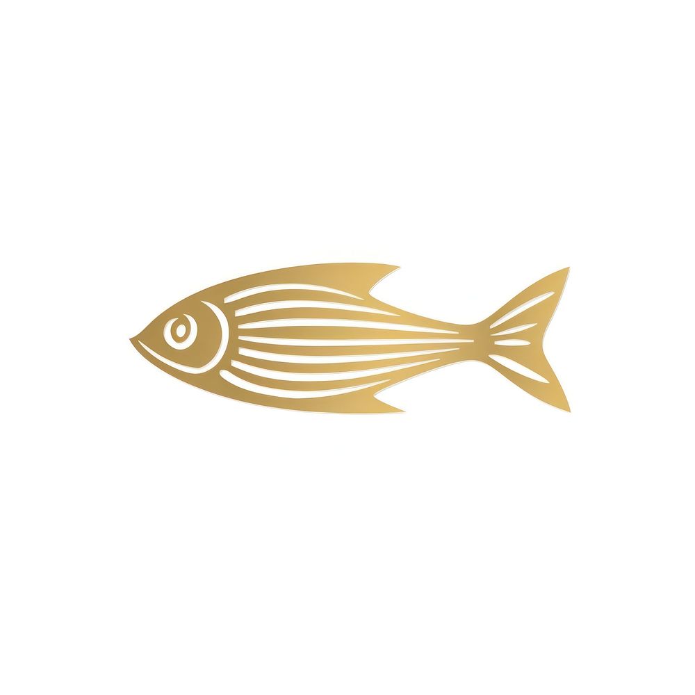 Fish icon animal white background underwater. AI generated Image by rawpixel.
