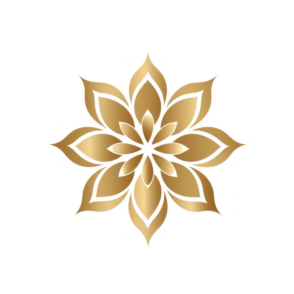 Flower icon decoration pattern white. AI generated Image by rawpixel.