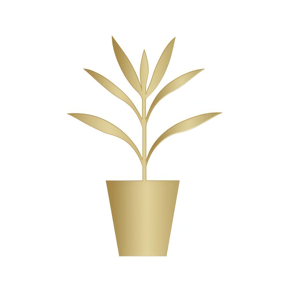Plant icon leaf white background houseplant. AI generated Image by rawpixel.