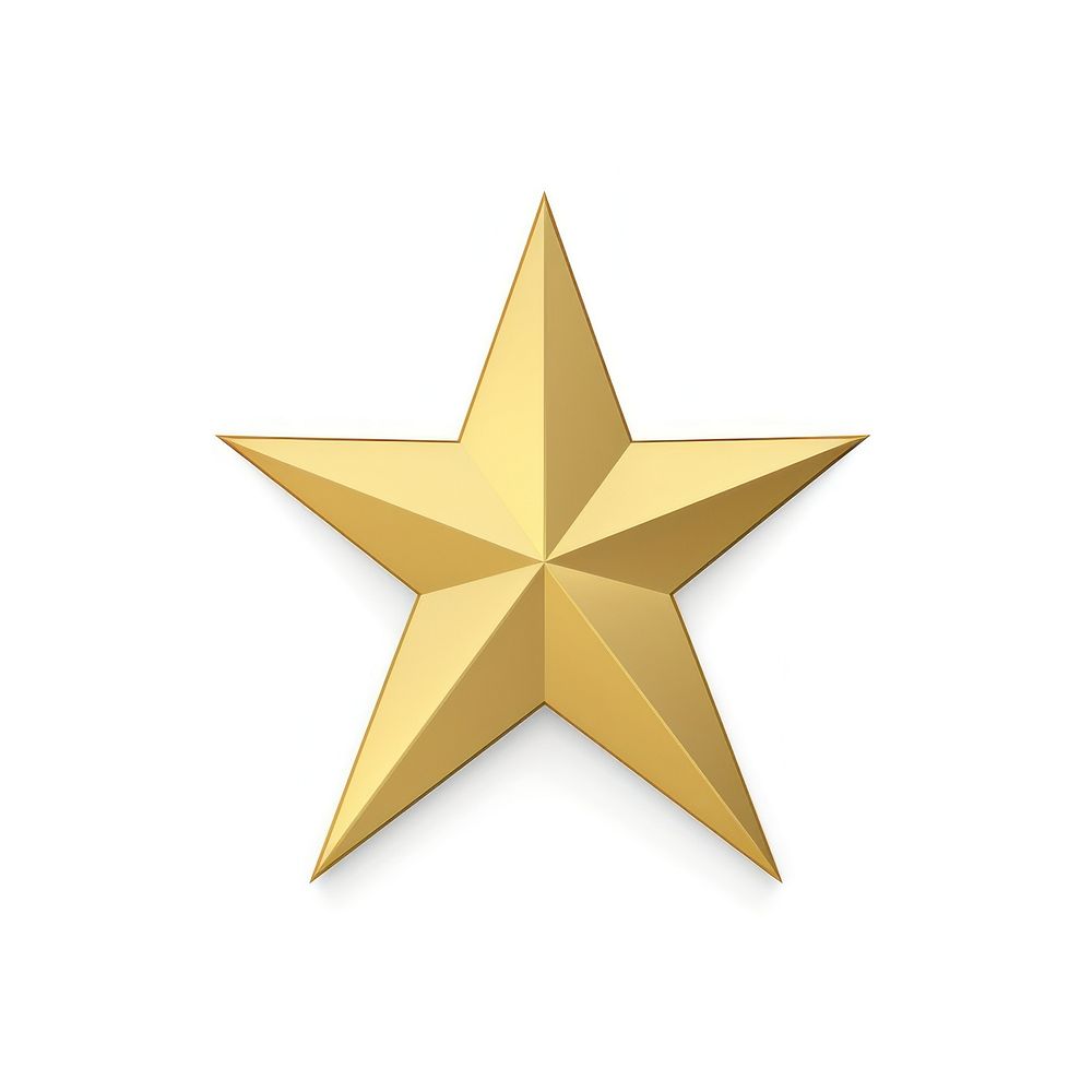 Star icon symbol gold white background. AI generated Image by rawpixel.