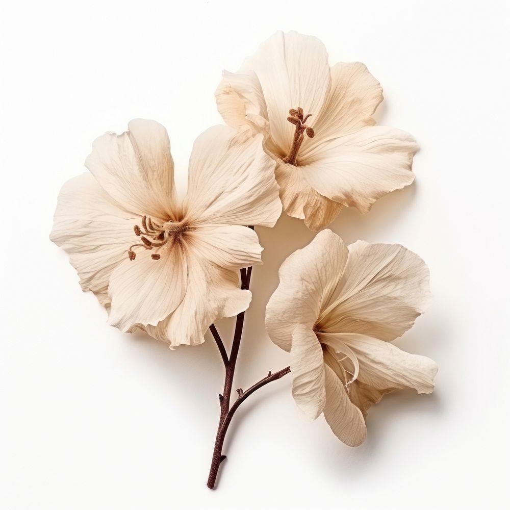 Tree mallow hibiscus blossom flower. AI generated Image by rawpixel.