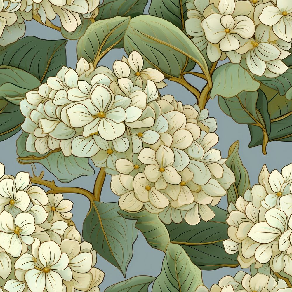 Hydrangeas pattern flower plant. AI generated Image by rawpixel.
