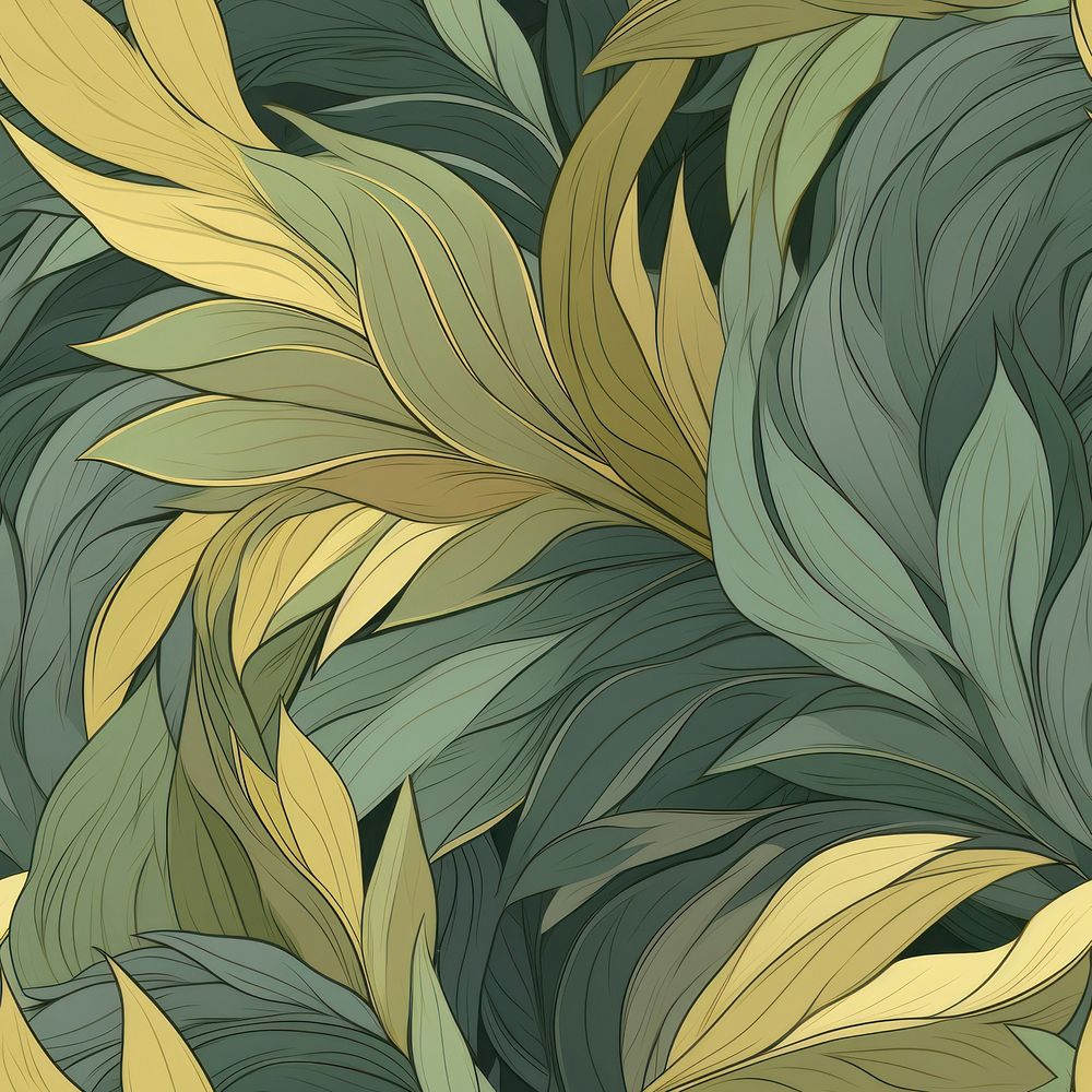 Leaves pattern plant line. AI generated Image by rawpixel.