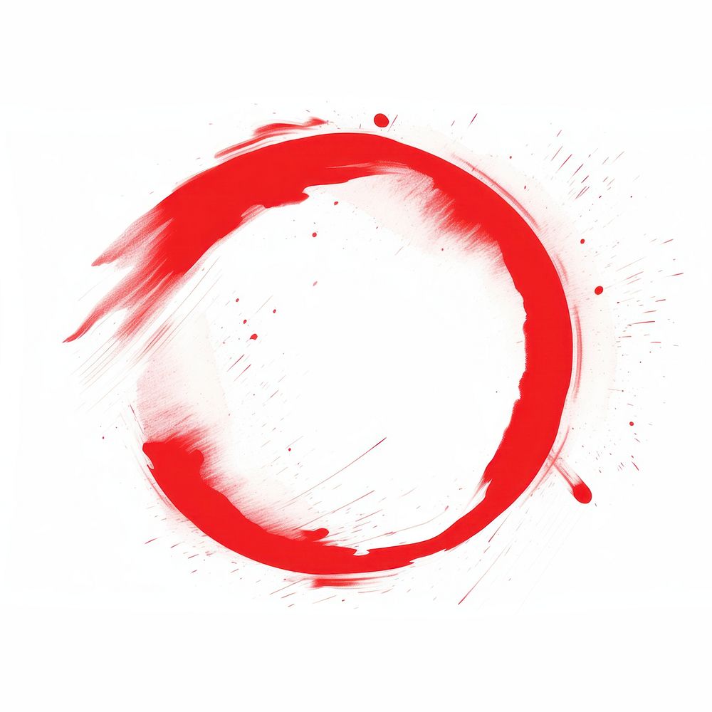 Red Circle White Background Splattered Premium Photo Illustration red-circle-white-background-splattered-premium-photo-illustration