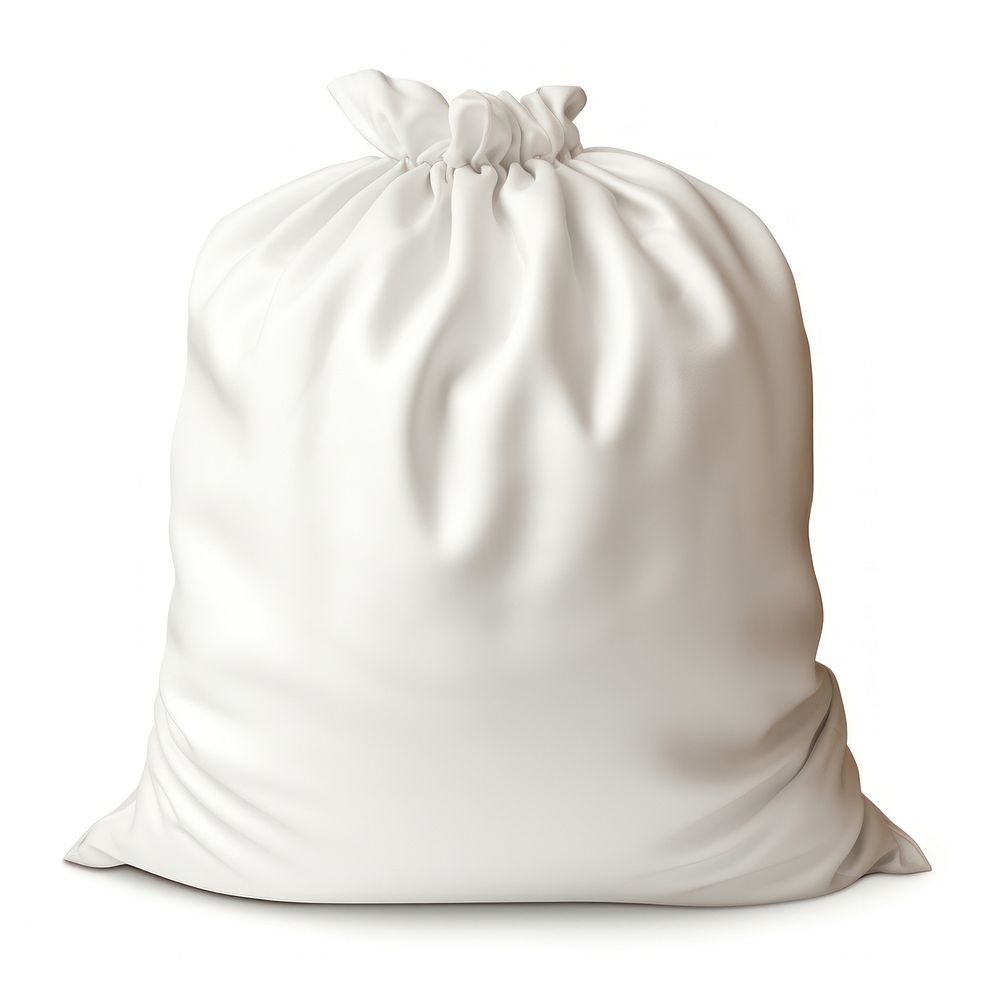White sack bag white background simplicity. AI generated Image by rawpixel.
