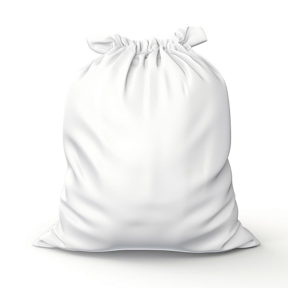White sack bag white background simplicity. AI generated Image by rawpixel.