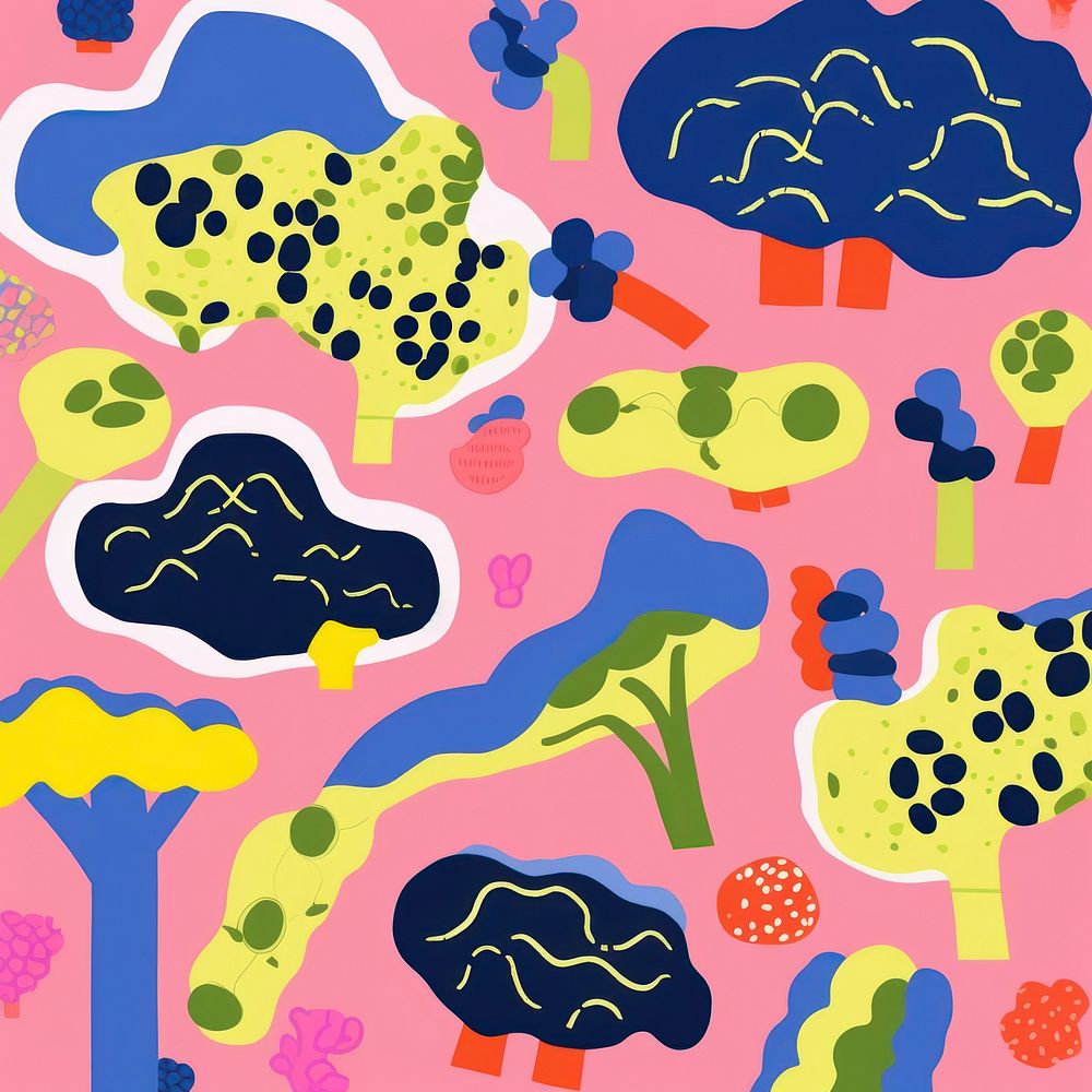 Vibrant Broccoli pattern broccoli art backgrounds. AI generated Image by rawpixel.