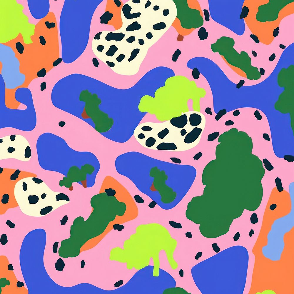 Vibrant Broccoli pattern abstract art backgrounds. AI generated Image by rawpixel.