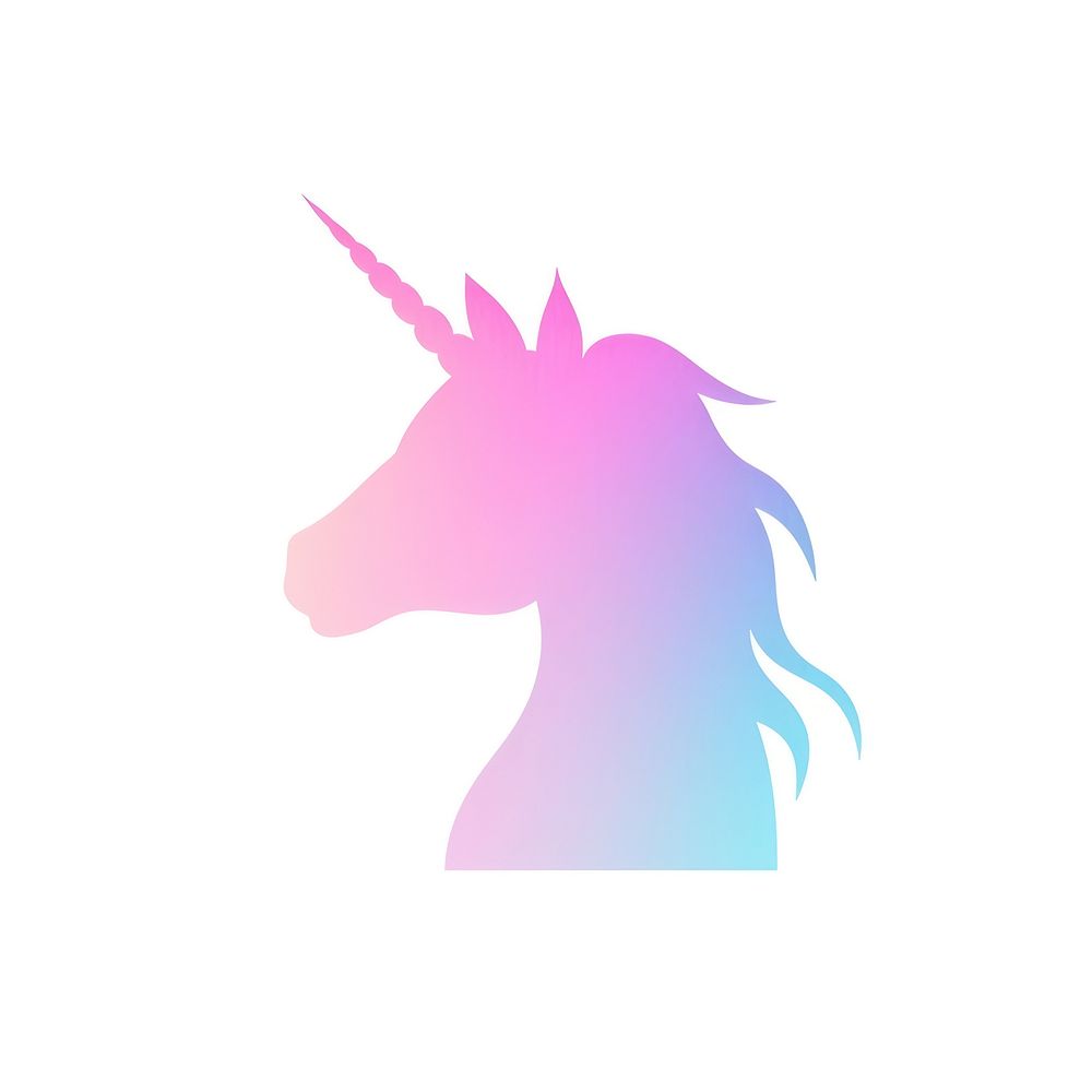 Unicorn head icon animal mammal logo. AI generated Image by rawpixel.