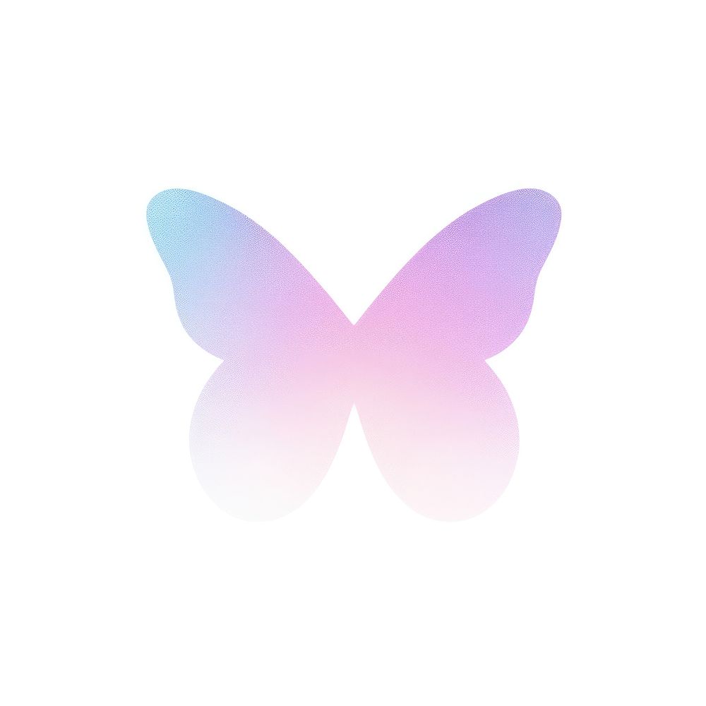 Butterfly icon purple white background fragility. AI generated Image by rawpixel.
