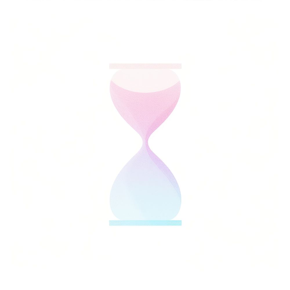 Hourglass icon white background biotechnology deadline. AI generated Image by rawpixel.