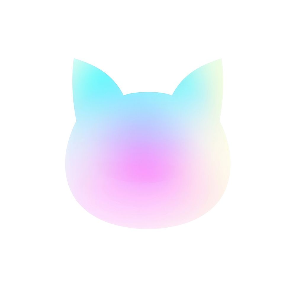 Cat icon purple mammal white background. AI generated Image by rawpixel.