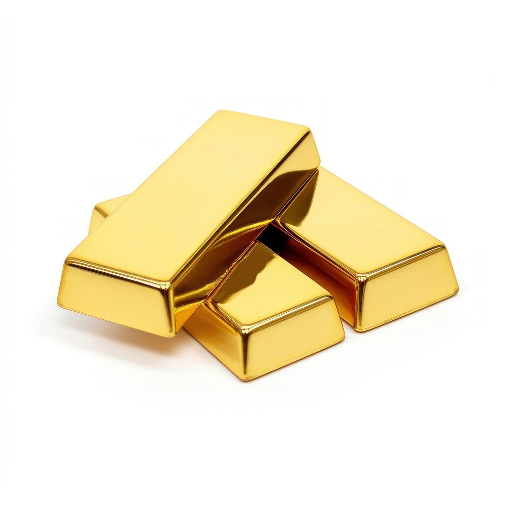 Two gold bars white background cosmetics currency. AI generated Image by rawpixel.