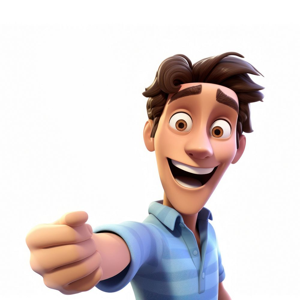 Selfie cartoon white background technology. AI generated Image by rawpixel.