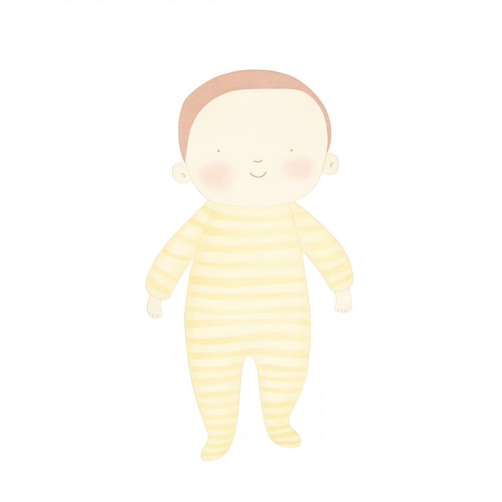 Baby new born child toy white background. AI generated Image by rawpixel.
