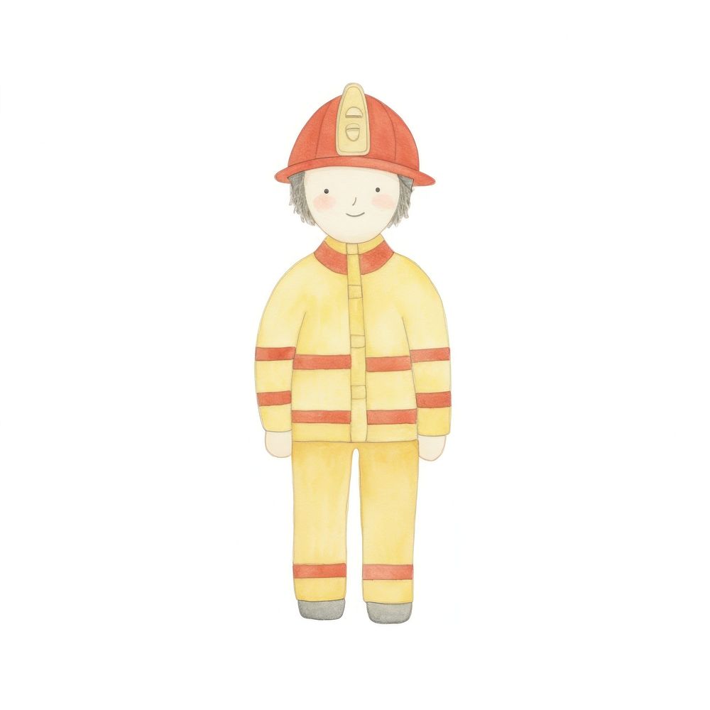 Boy in firefighter costume protection creativity headwear. AI generated Image by rawpixel.