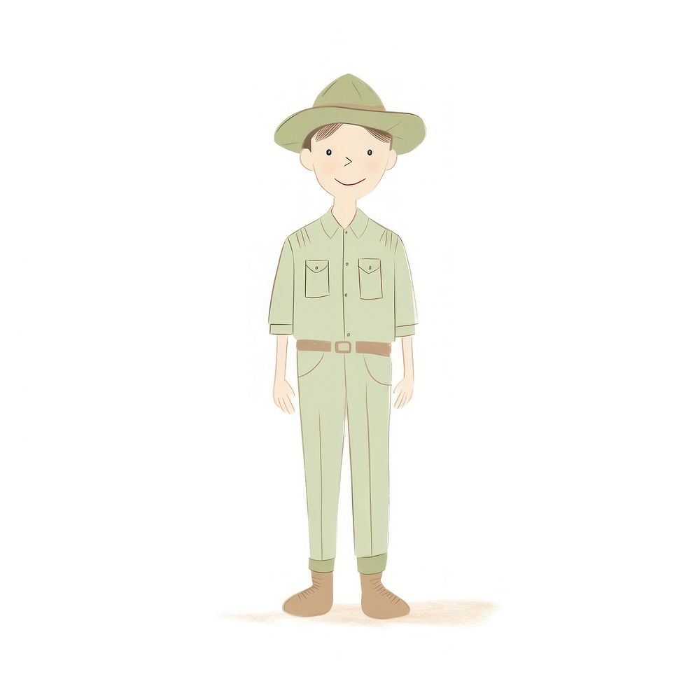 Boy scout white background protection headwear. AI generated Image by rawpixel.
