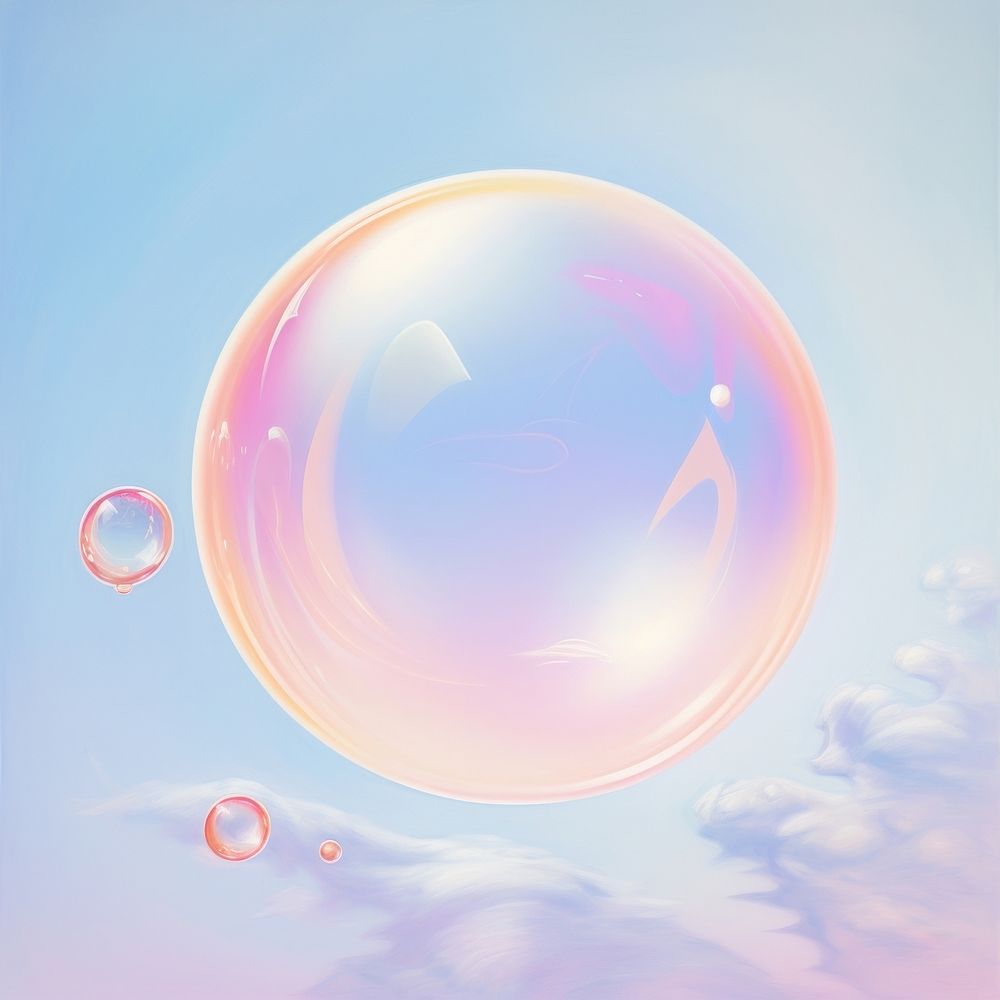 A pastel clear bubble transparent lightweight backgrounds. AI generated Image by rawpixel.