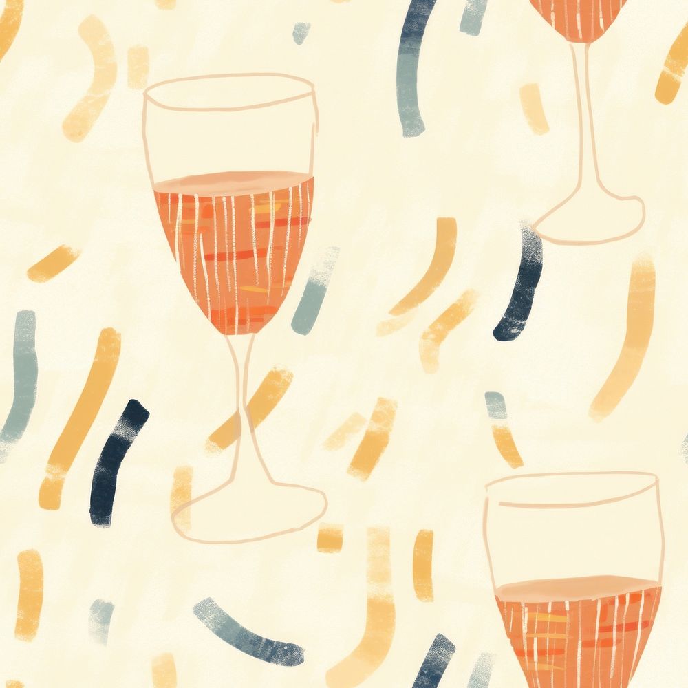 Champagne glass pattern drink refreshment backgrounds. AI generated Image by rawpixel.