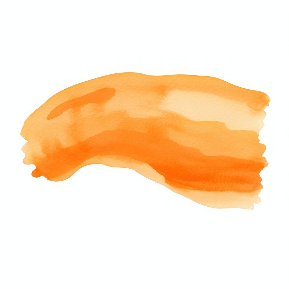 Orange wave brush backgrounds paint white background. AI generated Image by rawpixel.